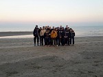 i ragazzi del Torrile al mare presso Ravenna